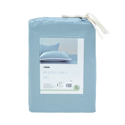 Gambar Informa Set 2 Pcs King Sarung Bantal Bamboo - Biru Slate