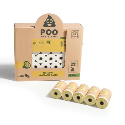 Gambar M-Pets Kantong Kotoran Anjing Roll Lemon Scented
