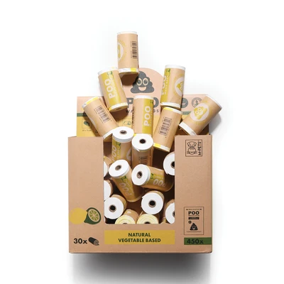 Gambar M-Pets Kantong Kotoran Anjing Roll Lemon Scented