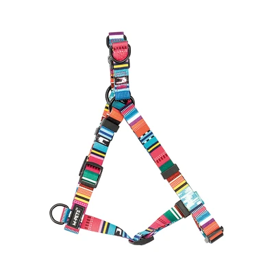 Gambar M-Pets Ukuran S Harness Anjing Urban Style Jazz Stripes