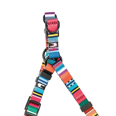 Gambar M-Pets Ukuran S Harness Anjing Urban Style Jazz Stripes