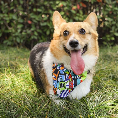 Gambar M-Pets Ukuran L Urban Style Kalung Bandana Anjing Freestyle