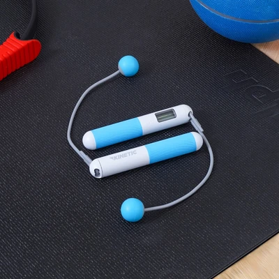 Gambar Kinetic Tali Skipping Dengan Bola - Putih/Biru