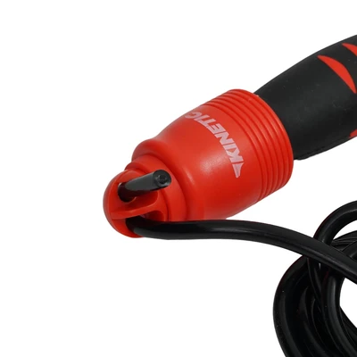 Gambar Kinetic Tali Skipping Dengan Counter - Hitam/Merah