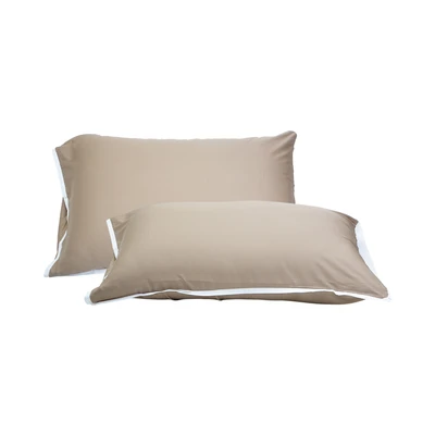 Gambar Informa Set 2 Pcs King Sarung Bantal Bamboo - Cokelat Sandy