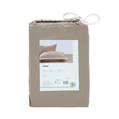 Gambar Informa Set 2 Pcs King Sarung Bantal Bamboo - Cokelat Sandy