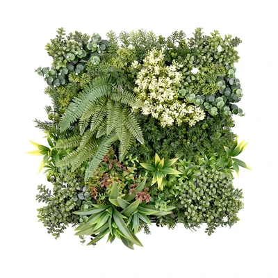 Gambar CC Grass Rumput Artifisial Dinding Rhea 50x150 cm Set 3 Pcs - Mix