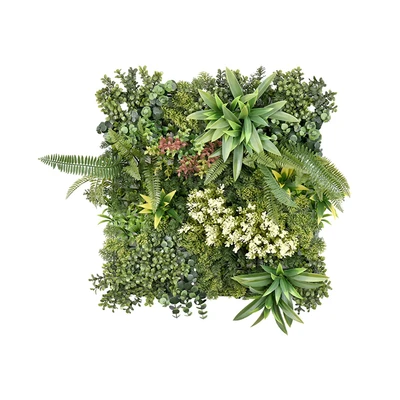 Gambar CC Grass Rumput Artifisial Dinding Rhea 50x150 cm Set 3 Pcs - Mix