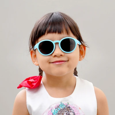 Gambar Parim Eyewear Sunnies Kacamata Anak Sunglasses Round Thick - Biru
