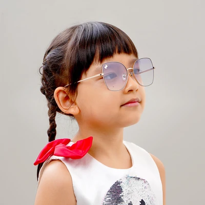Gambar Parim Eyewear Sunnies Kacamata Anak Sunglasses Pule Metal - Ungu