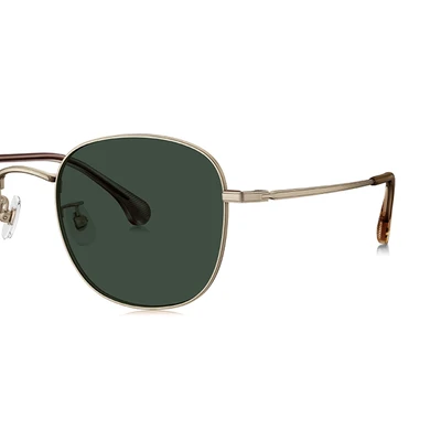 Gambar Parim Eyewear Sunnies Kacamata Sunglasses Round Ultem - Gold/Hitam