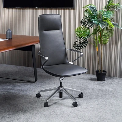 Gambar Sevati Amola Kursi Kantor Sandaran Tinggi - Hitam