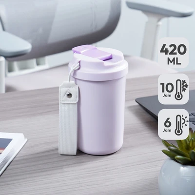 Gambar Appetite Kirby Mug Vacuum Flask Stainless Steel 420 ml - Ungu