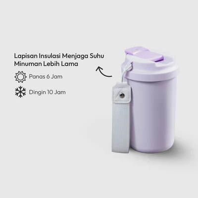 Gambar Appetite Kirby Mug Vacuum Flask Stainless Steel 420 ml - Ungu