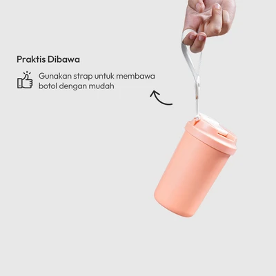 Gambar Appetite Kirby Mug Vacuum Flask Stainless Steel 420 ml - Peach