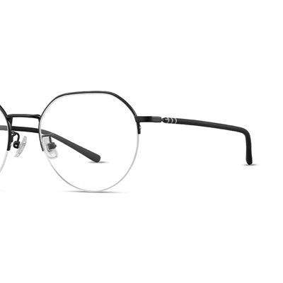 Gambar Parim Eyewear Kacamata Optical Thin Halfrim Metal - Hitam