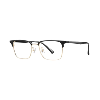 Gambar Parim Eyewear Kacamata Optical Magnetic Half Frame - Hitam/Gold