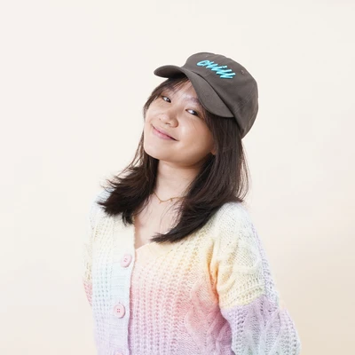 Gambar Ataru Topi Baseball Chill - Abu-Abu