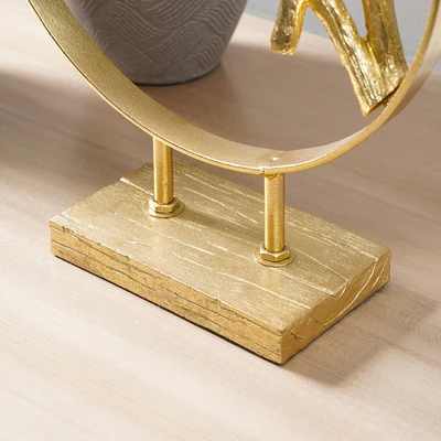 Gambar Informa Patung Miniatur Bird Paradise 26.5x32 cm - Gold