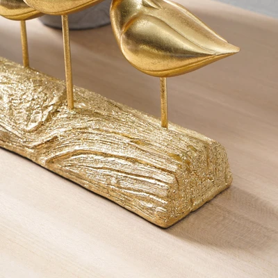 Gambar Informa Patung Miniatur Bird Paradise 30x18 cm - Gold
