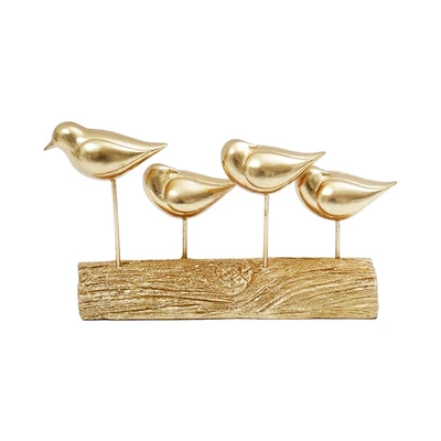 Gambar Informa Patung Miniatur Bird Paradise 30x18 cm - Gold