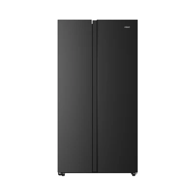 Gambar Aqua Kulkas Side By Side 630 Liter AQR-695IM(GB) - Hitam