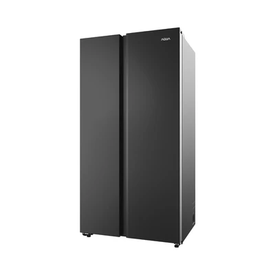 Gambar Aqua Kulkas Side By Side 630 Liter AQR-695IM(GB) - Hitam