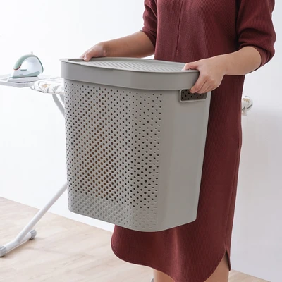 Gambar Stora Keranjang Laundry 43.5x35.5x45 cm - Cokelat Taupe