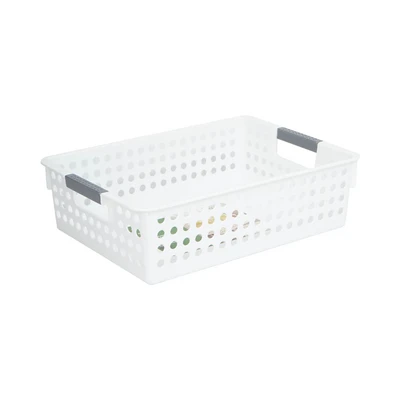Gambar Stora Dots Keranjang Penyimpanan Short 30x21x8.5 cm - Putih