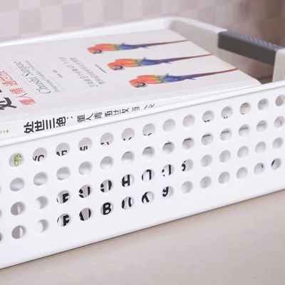 Gambar Stora Dots Keranjang Penyimpanan Short 30x21x8.5 cm - Putih