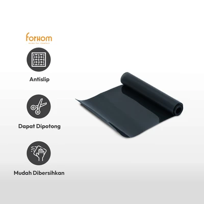 Gambar Forhom 30x150 cm Evaline Alas Anti Slip Dots - Hitam