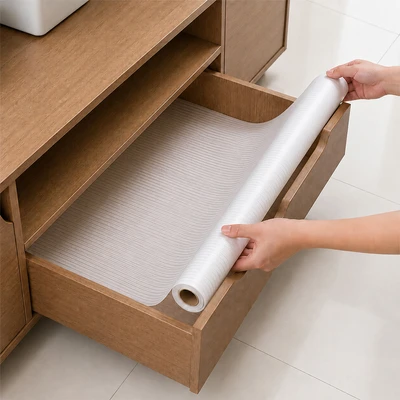 Gambar Forhom 30x150 cm Alas Anti Slip Evaline Stripe - Putih Transparan