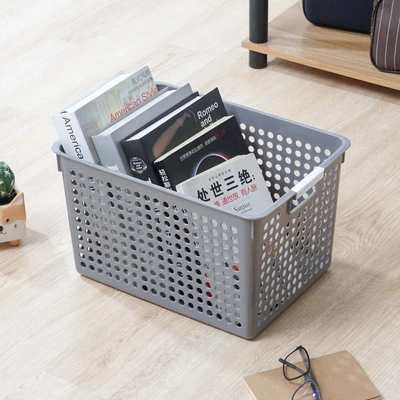 Gambar Stora Dots Keranjang Penyimpanan Deep 35.5x25.5x21.5 cm - Abu-Abu