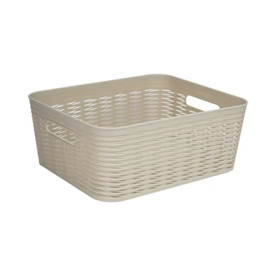 Gambar Stora Keranjang Penyimpanan Wave 35x29x13 cm - Krem Beige