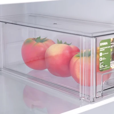 Gambar Stora Laci Penyimpanan Plastik Slim 35x12.5x13.5 cm - Clear