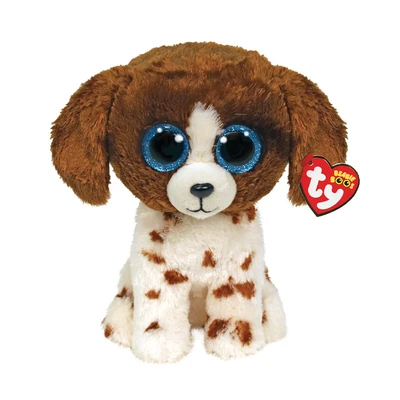 Gambar Ty Beanie Boos Boneka Hewan Muddles Dog Medium Ty95320