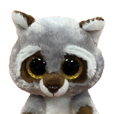 Gambar Ty Beanie Boos Boneka Hewan Oakie Racoon Reguler Ty95331