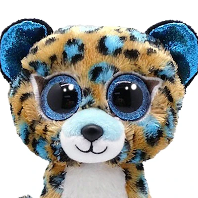 Gambar Ty Beanie Boos Boneka Hewan Leopard Reguler Ty95324 - Biru