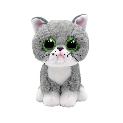 Gambar Ty Beanie Boos Boneka Hewan Cat Reguler Ty95327 - Abu-abu