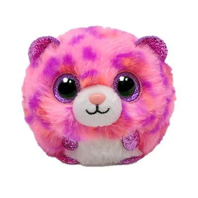 Gambar Ty Puffies Ball Boneka Hewan Leopard Ty95343 - Pink
