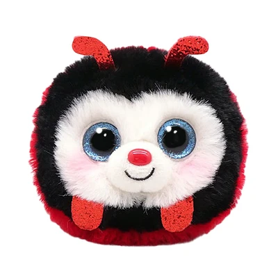 Gambar Ty Puffies Ball Boneka Hewan Izzy Ladybug Ty95341 - Merah