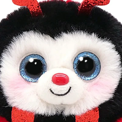 Gambar Ty Puffies Ball Boneka Hewan Izzy Ladybug Ty95341 - Merah