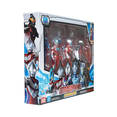 Gambar Ultraman Set Action Figure Deluxe Heroes Series 1
