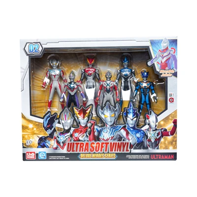 Gambar Ultraman Set Action Figure Deluxe Heroes Series 2
