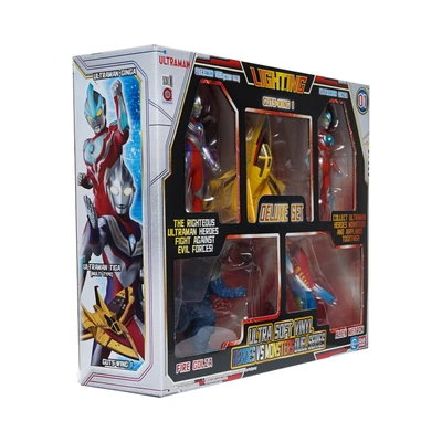 Gambar Ultraman Set Action Figure Heroes Vs Monster Duel 1