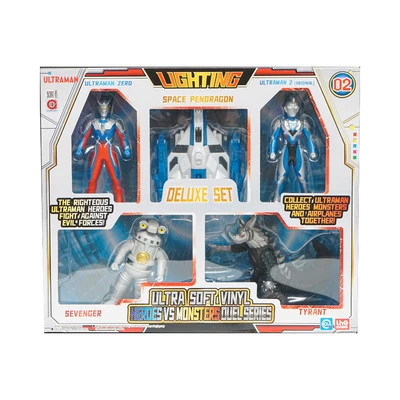 Gambar Ultraman Set Action Figure Heroes Vs Monster Duel 2