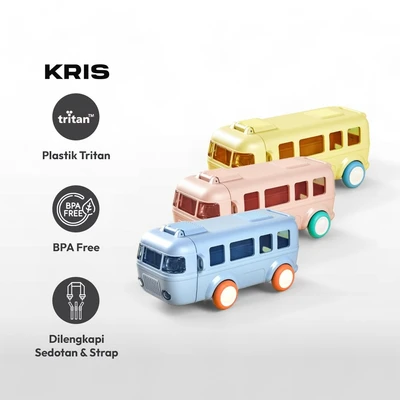 Gambar Kris 500 Ml Botol Minum Anak Car - Biru