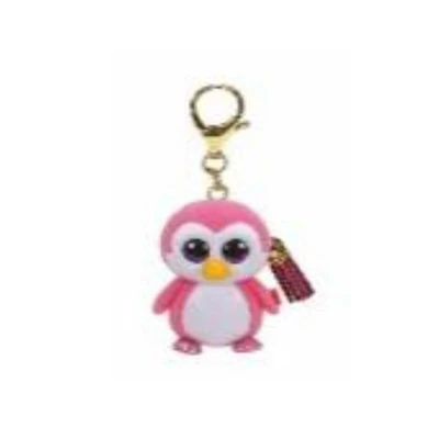 Gambar Ty Beanie Boos Gantungan Kunci Boneka Glider Penguin - Pink