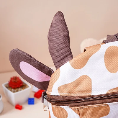 Gambar Ataru Giraffe Tas Ransel Anak Dengan Strap - Cokelat