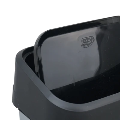 Gambar Ezy Storage Tempat Sampah Tutup Swing Plastik 25 Liter - Silver